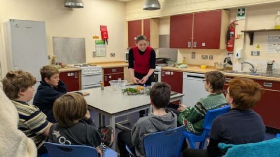 Longspee pupils get cooking with TV chef Philippa Davis