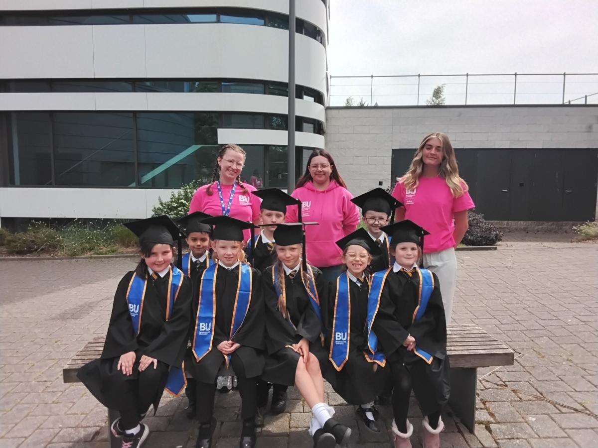 Kinson Academy pupils graduate from BU Maths Mates scheme