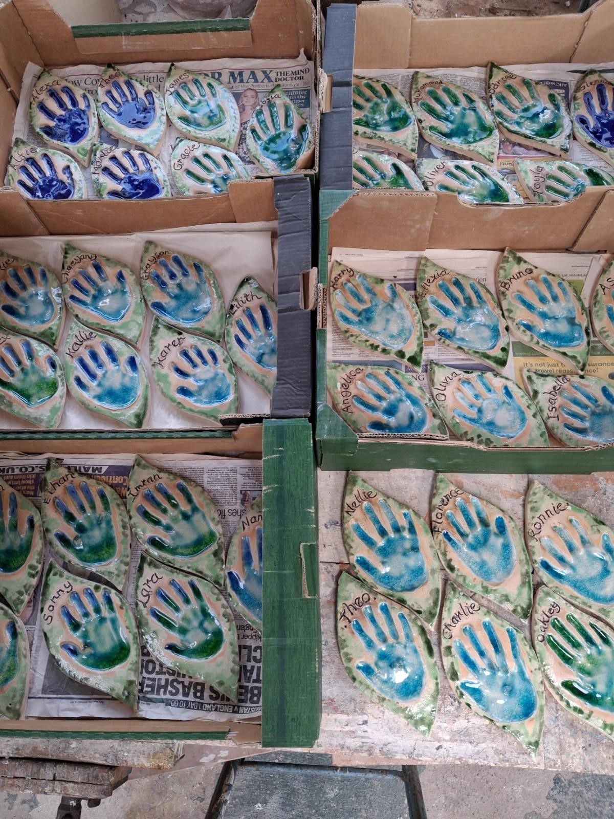 Elm Academy pupils helped create sculpture of charity